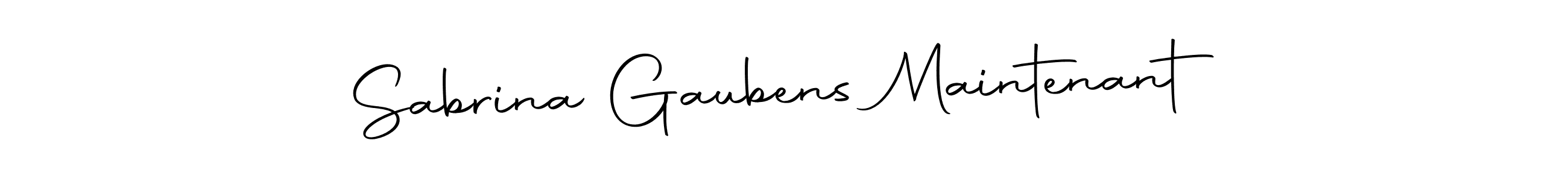 It looks lik you need a new signature style for name Sabrina Gaubens Maintenant. Design unique handwritten (Autography-DOLnW) signature with our free signature maker in just a few clicks. Sabrina Gaubens Maintenant signature style 10 images and pictures png