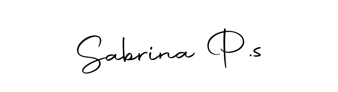 if you are searching for the best signature style for your name Sabrina P.s. so please give up your signature search. here we have designed multiple signature styles  using Autography-DOLnW. Sabrina P.s signature style 10 images and pictures png