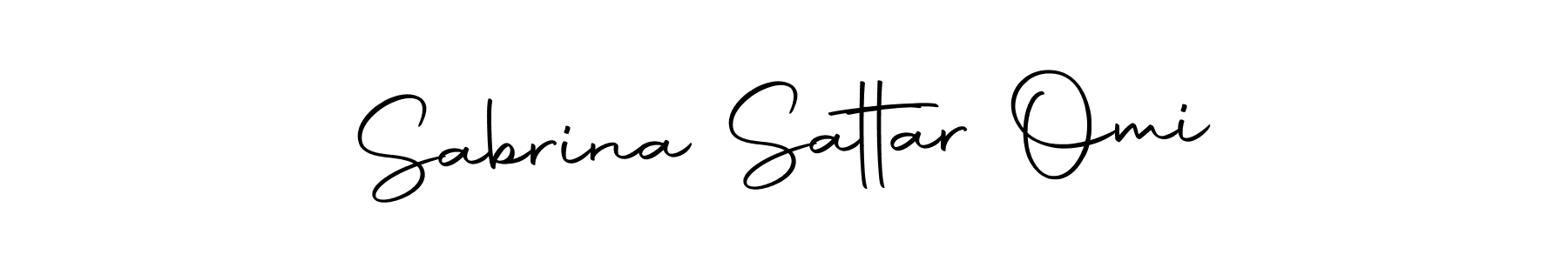 Make a short Sabrina Sattar Omi signature style. Manage your documents anywhere anytime using Autography-DOLnW. Create and add eSignatures, submit forms, share and send files easily. Sabrina Sattar Omi signature style 10 images and pictures png