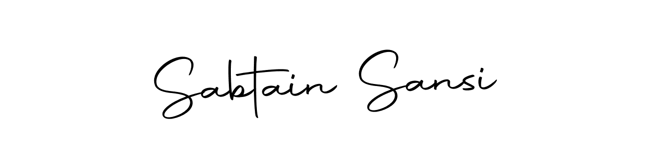 Make a beautiful signature design for name Sabtain Sansi. With this signature (Autography-DOLnW) style, you can create a handwritten signature for free. Sabtain Sansi signature style 10 images and pictures png