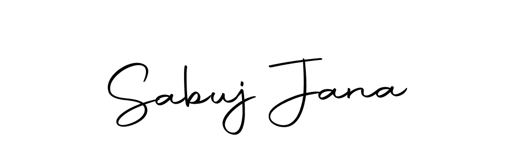 How to make Sabuj Jana signature? Autography-DOLnW is a professional autograph style. Create handwritten signature for Sabuj Jana name. Sabuj Jana signature style 10 images and pictures png
