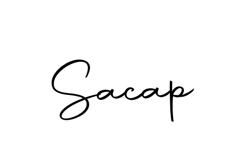 Design your own signature with our free online signature maker. With this signature software, you can create a handwritten (Autography-DOLnW) signature for name Sacap. Sacap signature style 10 images and pictures png
