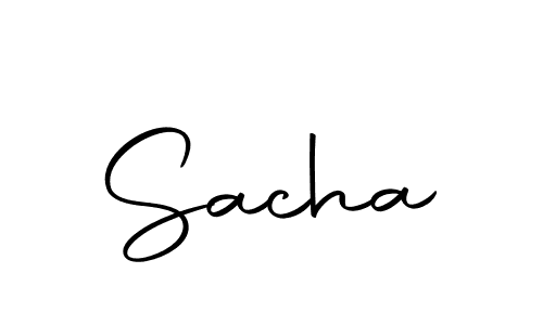 Design your own signature with our free online signature maker. With this signature software, you can create a handwritten (Autography-DOLnW) signature for name Sacha. Sacha signature style 10 images and pictures png