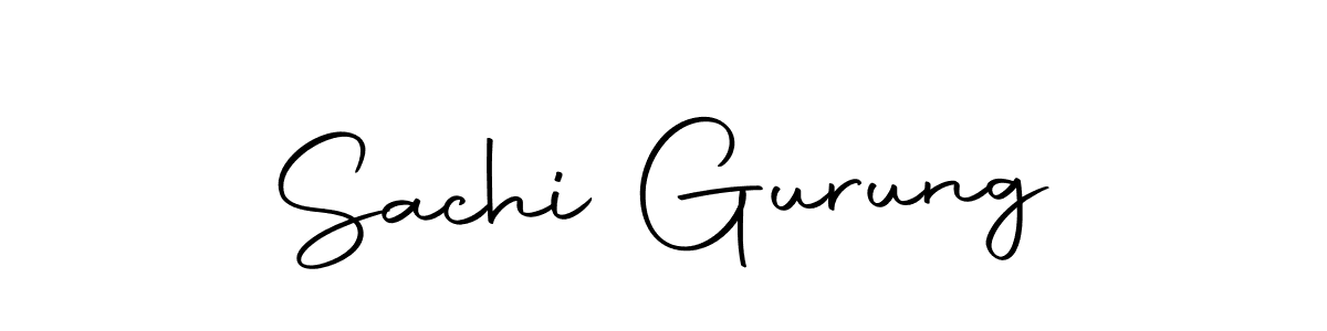 Use a signature maker to create a handwritten signature online. With this signature software, you can design (Autography-DOLnW) your own signature for name Sachi Gurung. Sachi Gurung signature style 10 images and pictures png