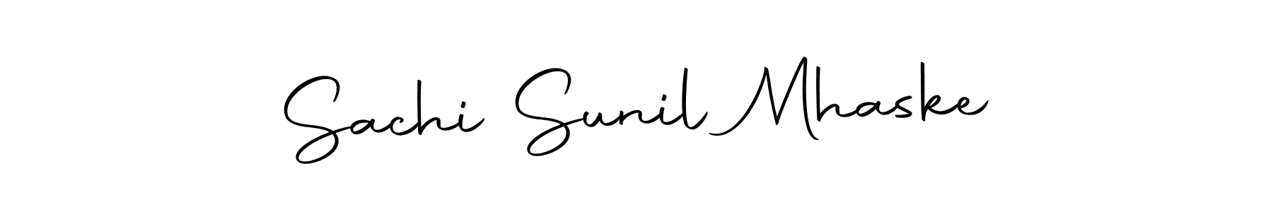 You should practise on your own different ways (Autography-DOLnW) to write your name (Sachi Sunil Mhaske) in signature. don't let someone else do it for you. Sachi Sunil Mhaske signature style 10 images and pictures png