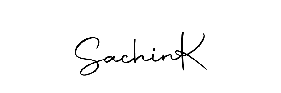 The best way (Autography-DOLnW) to make a short signature is to pick only two or three words in your name. The name Sachin  K include a total of six letters. For converting this name. Sachin  K signature style 10 images and pictures png