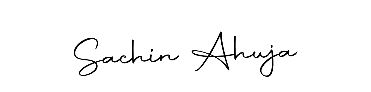 Create a beautiful signature design for name Sachin Ahuja. With this signature (Autography-DOLnW) fonts, you can make a handwritten signature for free. Sachin Ahuja signature style 10 images and pictures png