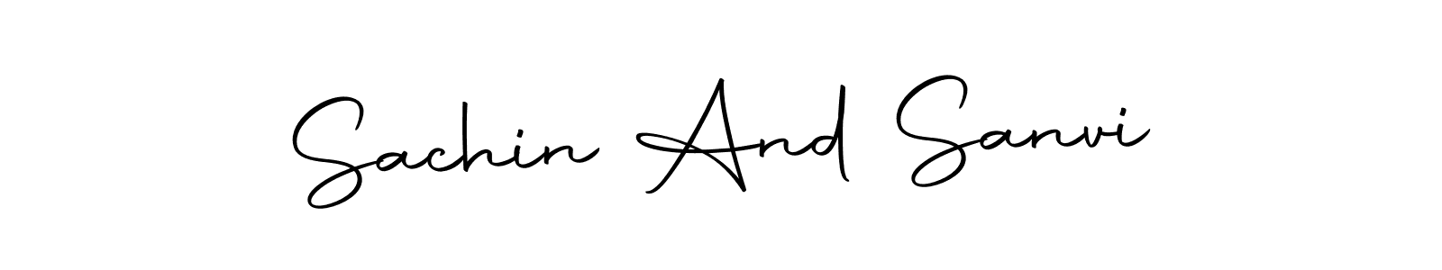 Make a short Sachin And Sanvi signature style. Manage your documents anywhere anytime using Autography-DOLnW. Create and add eSignatures, submit forms, share and send files easily. Sachin And Sanvi signature style 10 images and pictures png