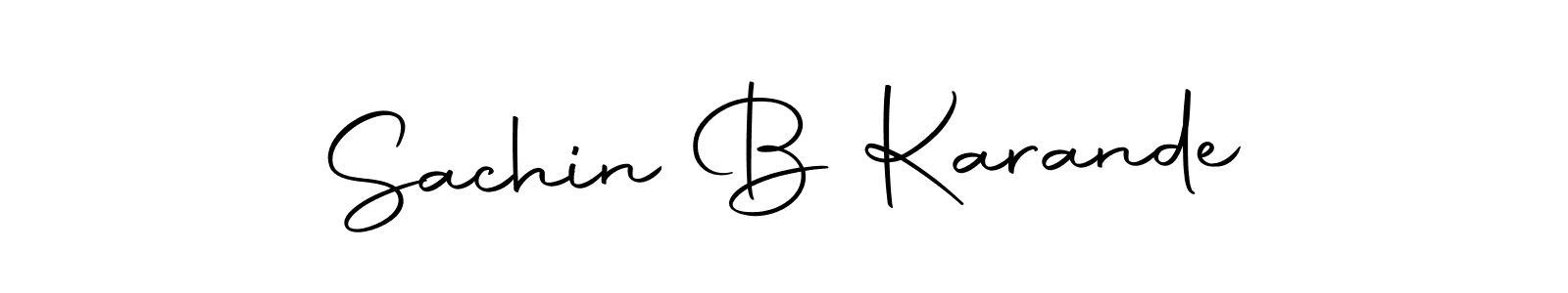 Make a beautiful signature design for name Sachin B Karande. With this signature (Autography-DOLnW) style, you can create a handwritten signature for free. Sachin B Karande signature style 10 images and pictures png