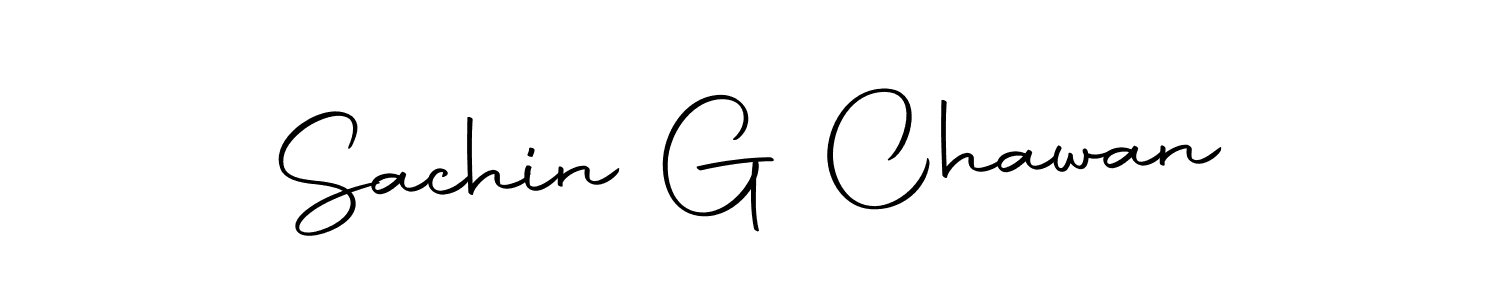 How to make Sachin G Chawan name signature. Use Autography-DOLnW style for creating short signs online. This is the latest handwritten sign. Sachin G Chawan signature style 10 images and pictures png