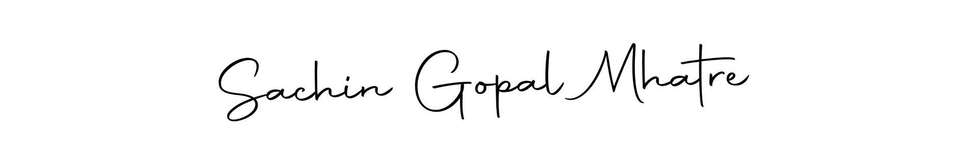 Create a beautiful signature design for name Sachin Gopal Mhatre. With this signature (Autography-DOLnW) fonts, you can make a handwritten signature for free. Sachin Gopal Mhatre signature style 10 images and pictures png