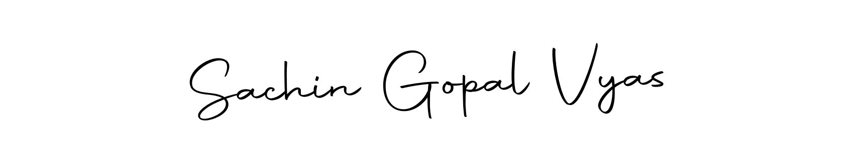 Make a short Sachin Gopal Vyas signature style. Manage your documents anywhere anytime using Autography-DOLnW. Create and add eSignatures, submit forms, share and send files easily. Sachin Gopal Vyas signature style 10 images and pictures png
