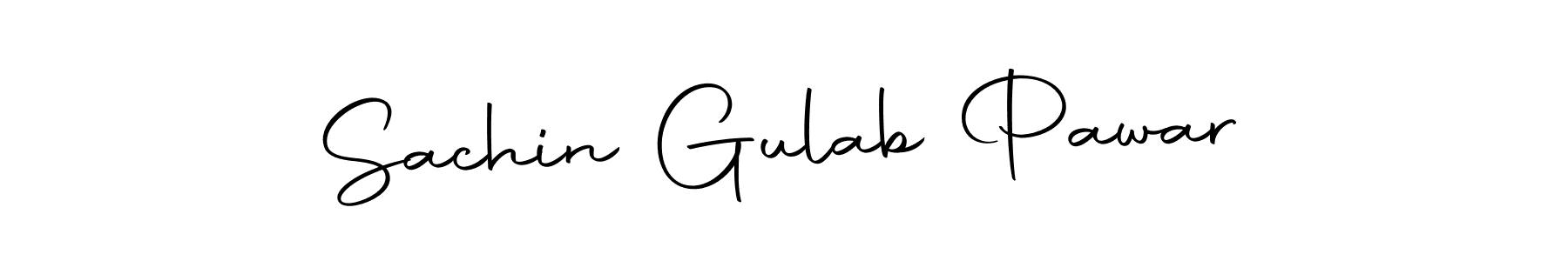 How to make Sachin Gulab Pawar name signature. Use Autography-DOLnW style for creating short signs online. This is the latest handwritten sign. Sachin Gulab Pawar signature style 10 images and pictures png