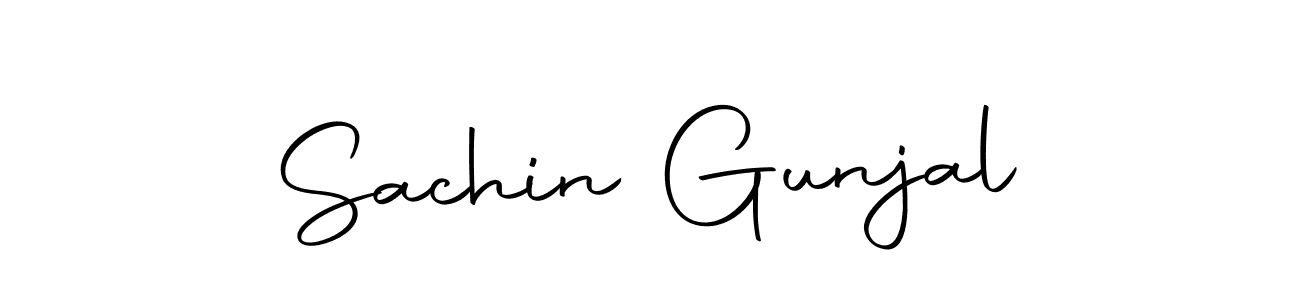Create a beautiful signature design for name Sachin Gunjal. With this signature (Autography-DOLnW) fonts, you can make a handwritten signature for free. Sachin Gunjal signature style 10 images and pictures png