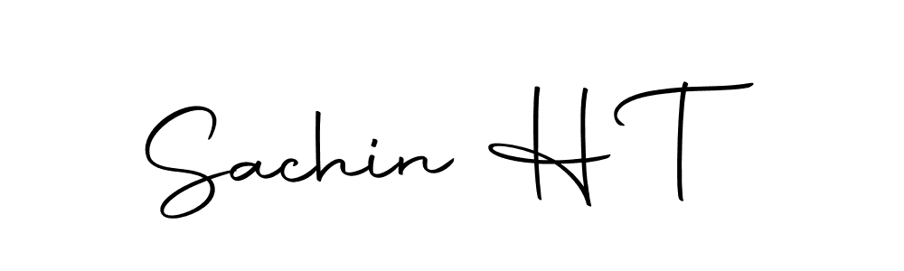 How to make Sachin H T name signature. Use Autography-DOLnW style for creating short signs online. This is the latest handwritten sign. Sachin H T signature style 10 images and pictures png