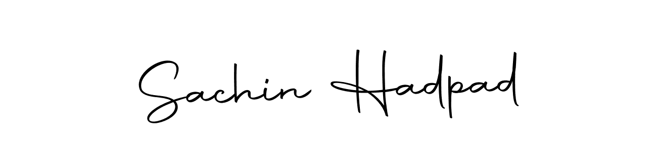 Make a beautiful signature design for name Sachin Hadpad. Use this online signature maker to create a handwritten signature for free. Sachin Hadpad signature style 10 images and pictures png