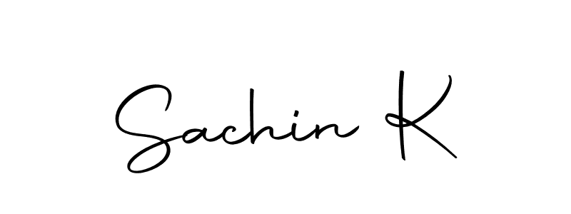 How to make Sachin K signature? Autography-DOLnW is a professional autograph style. Create handwritten signature for Sachin K name. Sachin K signature style 10 images and pictures png