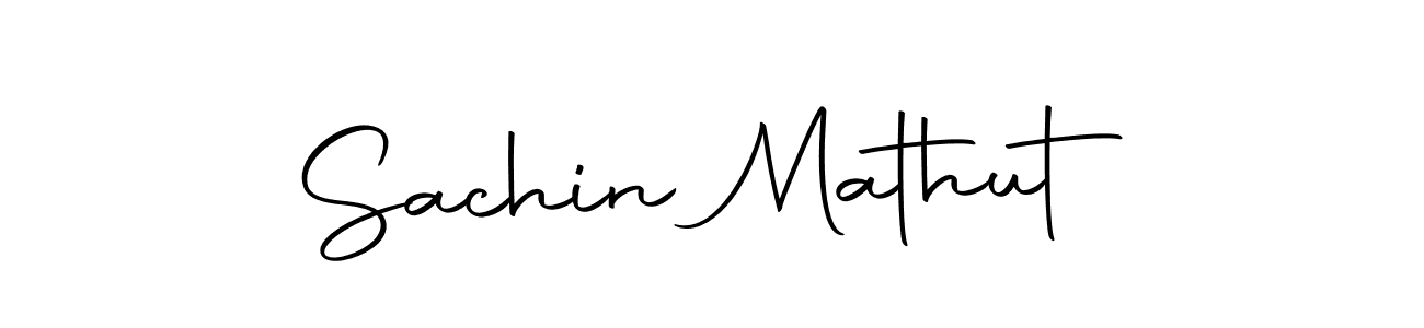 Design your own signature with our free online signature maker. With this signature software, you can create a handwritten (Autography-DOLnW) signature for name Sachin Mathut. Sachin Mathut signature style 10 images and pictures png