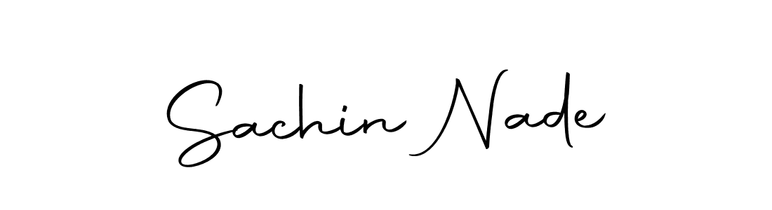 Similarly Autography-DOLnW is the best handwritten signature design. Signature creator online .You can use it as an online autograph creator for name Sachin Nade. Sachin Nade signature style 10 images and pictures png