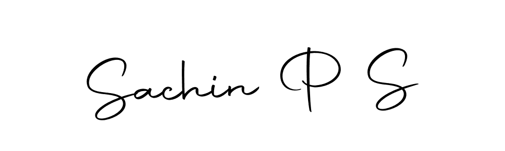 Use a signature maker to create a handwritten signature online. With this signature software, you can design (Autography-DOLnW) your own signature for name Sachin P S. Sachin P S signature style 10 images and pictures png