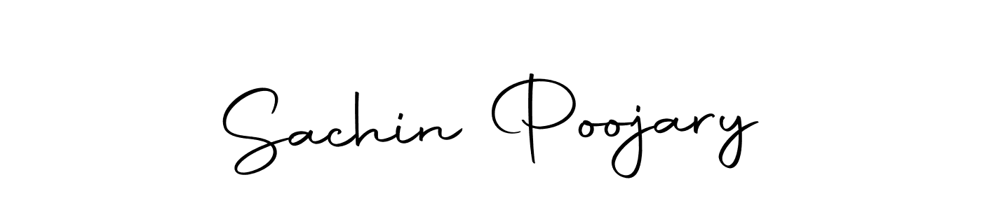 How to make Sachin Poojary name signature. Use Autography-DOLnW style for creating short signs online. This is the latest handwritten sign. Sachin Poojary signature style 10 images and pictures png