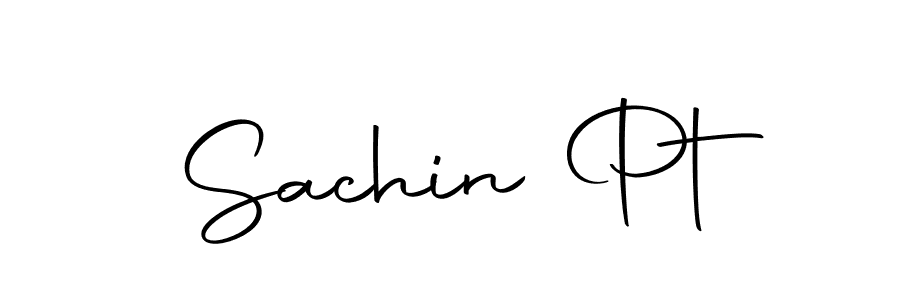 How to make Sachin Pt name signature. Use Autography-DOLnW style for creating short signs online. This is the latest handwritten sign. Sachin Pt signature style 10 images and pictures png
