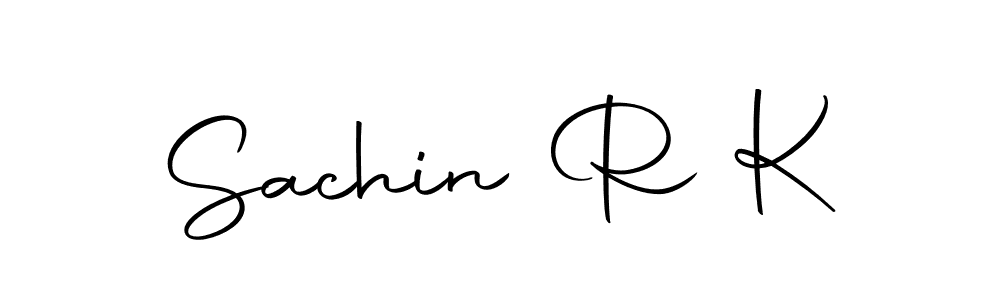 Create a beautiful signature design for name Sachin R K. With this signature (Autography-DOLnW) fonts, you can make a handwritten signature for free. Sachin R K signature style 10 images and pictures png