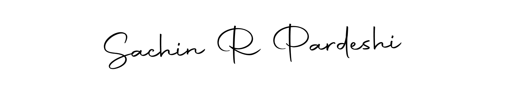 How to make Sachin R Pardeshi name signature. Use Autography-DOLnW style for creating short signs online. This is the latest handwritten sign. Sachin R Pardeshi signature style 10 images and pictures png