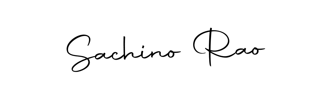 How to make Sachino Rao name signature. Use Autography-DOLnW style for creating short signs online. This is the latest handwritten sign. Sachino Rao signature style 10 images and pictures png