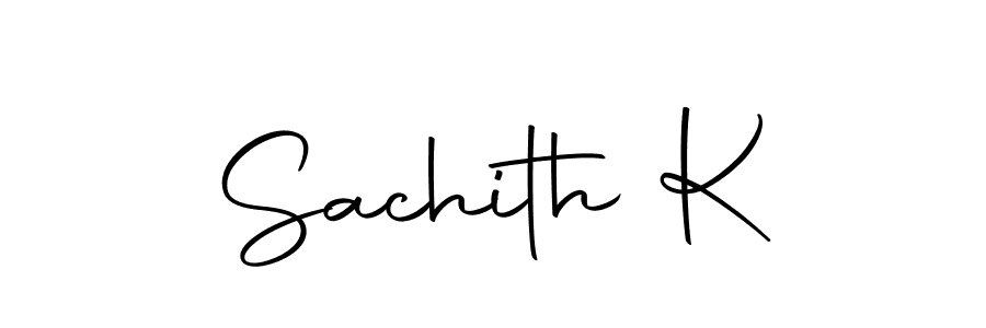 Create a beautiful signature design for name Sachith K. With this signature (Autography-DOLnW) fonts, you can make a handwritten signature for free. Sachith K signature style 10 images and pictures png
