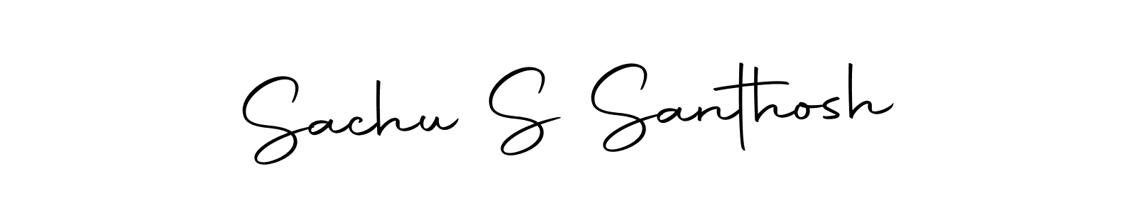 Design your own signature with our free online signature maker. With this signature software, you can create a handwritten (Autography-DOLnW) signature for name Sachu S Santhosh. Sachu S Santhosh signature style 10 images and pictures png