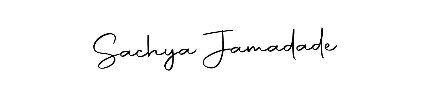 Make a beautiful signature design for name Sachya Jamadade. Use this online signature maker to create a handwritten signature for free. Sachya Jamadade signature style 10 images and pictures png