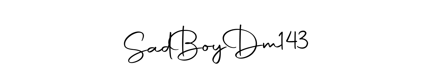 Similarly Autography-DOLnW is the best handwritten signature design. Signature creator online .You can use it as an online autograph creator for name Sad  Boy  Dm  143. Sad  Boy  Dm  143 signature style 10 images and pictures png