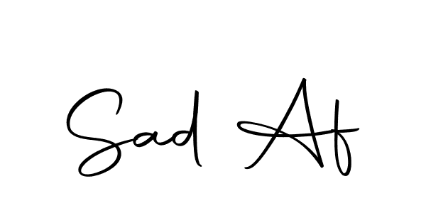 Here are the top 10 professional signature styles for the name Sad Af. These are the best autograph styles you can use for your name. Sad Af signature style 10 images and pictures png