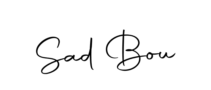 if you are searching for the best signature style for your name Sad Bou. so please give up your signature search. here we have designed multiple signature styles  using Autography-DOLnW. Sad Bou signature style 10 images and pictures png