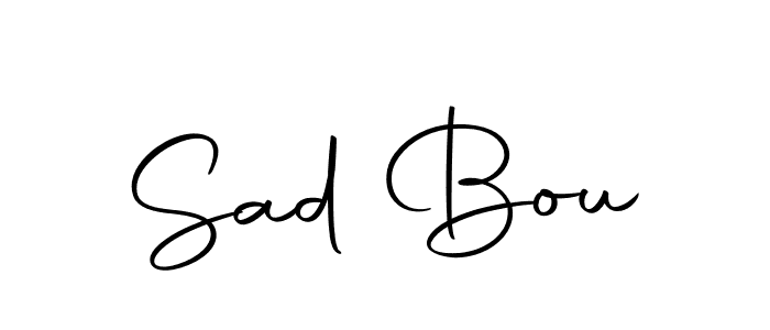 Design your own signature with our free online signature maker. With this signature software, you can create a handwritten (Autography-DOLnW) signature for name Sad Bou. Sad Bou signature style 10 images and pictures png