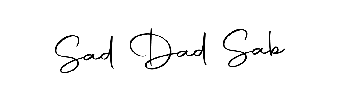 Autography-DOLnW is a professional signature style that is perfect for those who want to add a touch of class to their signature. It is also a great choice for those who want to make their signature more unique. Get Sad Dad Sab name to fancy signature for free. Sad Dad Sab signature style 10 images and pictures png