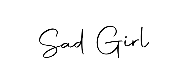 The best way (Autography-DOLnW) to make a short signature is to pick only two or three words in your name. The name Sad Girl include a total of six letters. For converting this name. Sad Girl signature style 10 images and pictures png