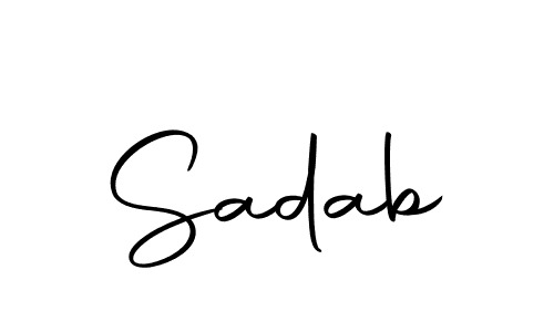 It looks lik you need a new signature style for name Sadab. Design unique handwritten (Autography-DOLnW) signature with our free signature maker in just a few clicks. Sadab signature style 10 images and pictures png