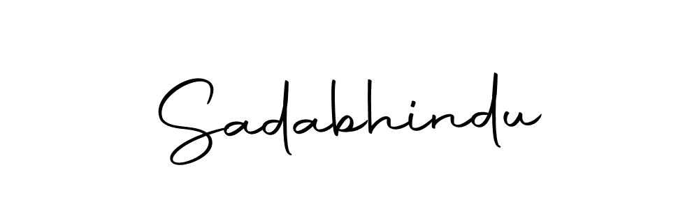 Design your own signature with our free online signature maker. With this signature software, you can create a handwritten (Autography-DOLnW) signature for name Sadabhindu. Sadabhindu signature style 10 images and pictures png