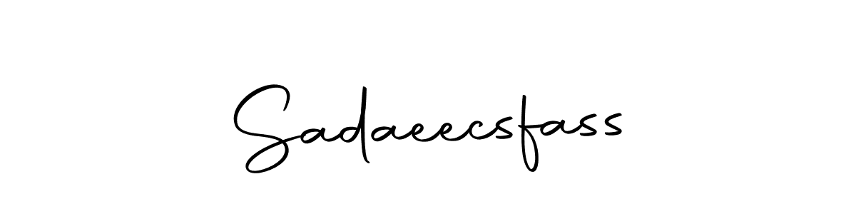 Make a beautiful signature design for name Sadaeecsfass. With this signature (Autography-DOLnW) style, you can create a handwritten signature for free. Sadaeecsfass signature style 10 images and pictures png