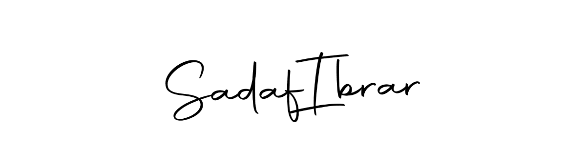 Create a beautiful signature design for name Sadaf  Ibrar. With this signature (Autography-DOLnW) fonts, you can make a handwritten signature for free. Sadaf  Ibrar signature style 10 images and pictures png