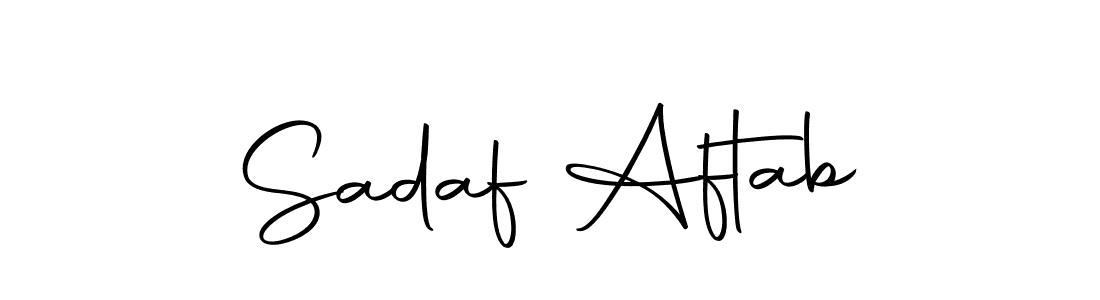 Use a signature maker to create a handwritten signature online. With this signature software, you can design (Autography-DOLnW) your own signature for name Sadaf Aftab. Sadaf Aftab signature style 10 images and pictures png