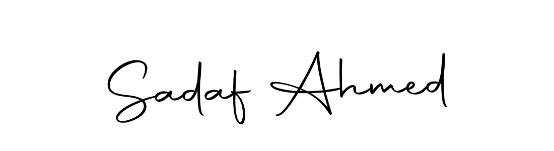 The best way (Autography-DOLnW) to make a short signature is to pick only two or three words in your name. The name Sadaf Ahmed include a total of six letters. For converting this name. Sadaf Ahmed signature style 10 images and pictures png