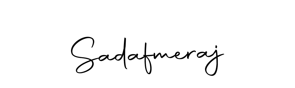 Make a beautiful signature design for name Sadafmeraj. Use this online signature maker to create a handwritten signature for free. Sadafmeraj signature style 10 images and pictures png