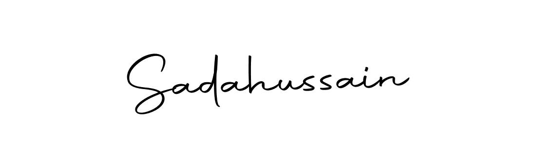 Design your own signature with our free online signature maker. With this signature software, you can create a handwritten (Autography-DOLnW) signature for name Sadahussain. Sadahussain signature style 10 images and pictures png
