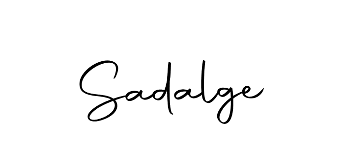 Make a beautiful signature design for name Sadalge. With this signature (Autography-DOLnW) style, you can create a handwritten signature for free. Sadalge signature style 10 images and pictures png