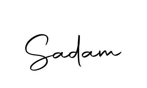 Make a beautiful signature design for name Sadam. With this signature (Autography-DOLnW) style, you can create a handwritten signature for free. Sadam signature style 10 images and pictures png