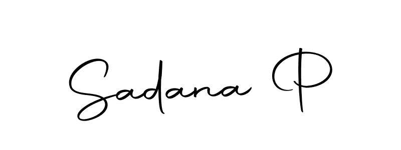 How to make Sadana P signature? Autography-DOLnW is a professional autograph style. Create handwritten signature for Sadana P name. Sadana P signature style 10 images and pictures png