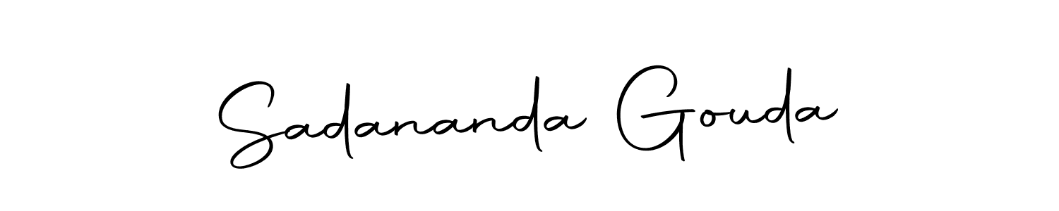 Sadananda Gouda stylish signature style. Best Handwritten Sign (Autography-DOLnW) for my name. Handwritten Signature Collection Ideas for my name Sadananda Gouda. Sadananda Gouda signature style 10 images and pictures png